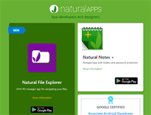 Tablet Screenshot of naturalapps.com